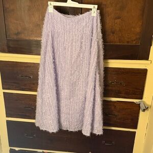 ASOS Light Purple Textured A-Line Skirt